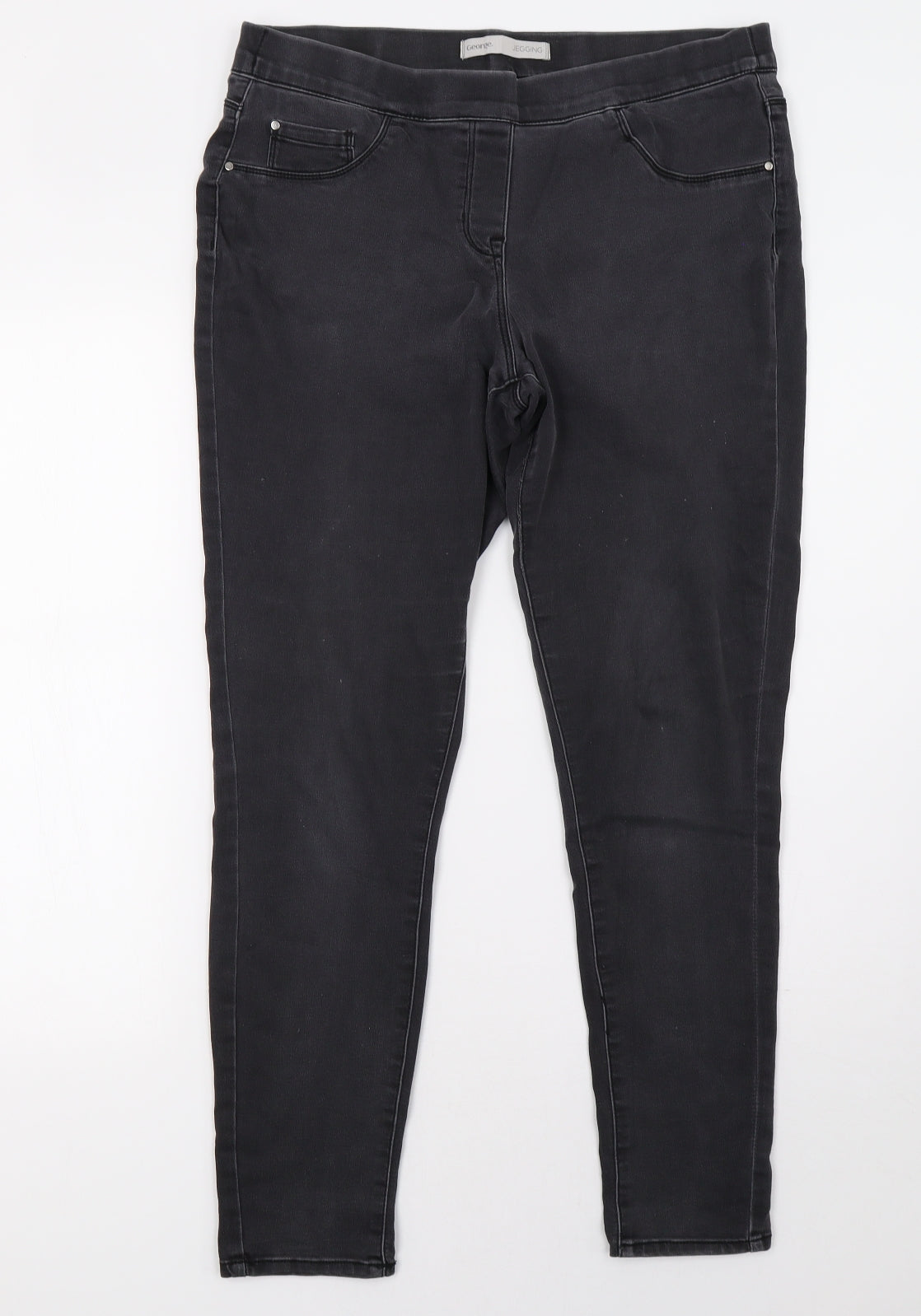 George Womens Grey   Jegging Trousers Size 14 L31 in