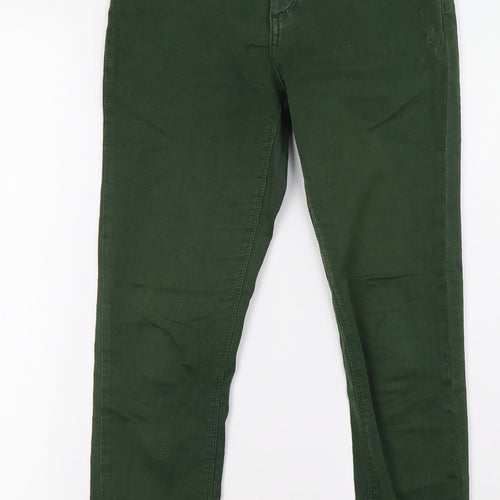 Moto Womens Green   Skinny Jeans Size 26 L32 in