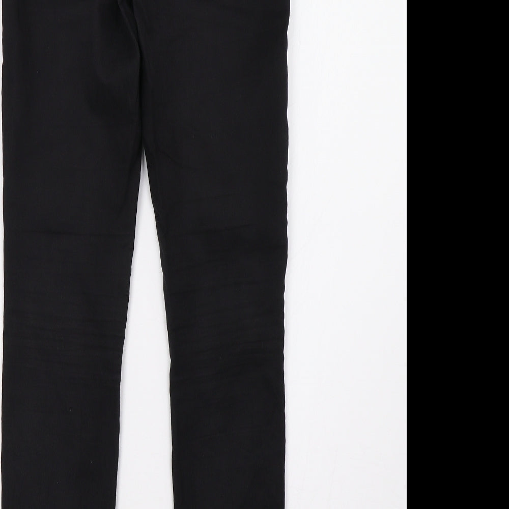 H&M Womens Black  Denim Skinny Jeans Size 10 L30 in