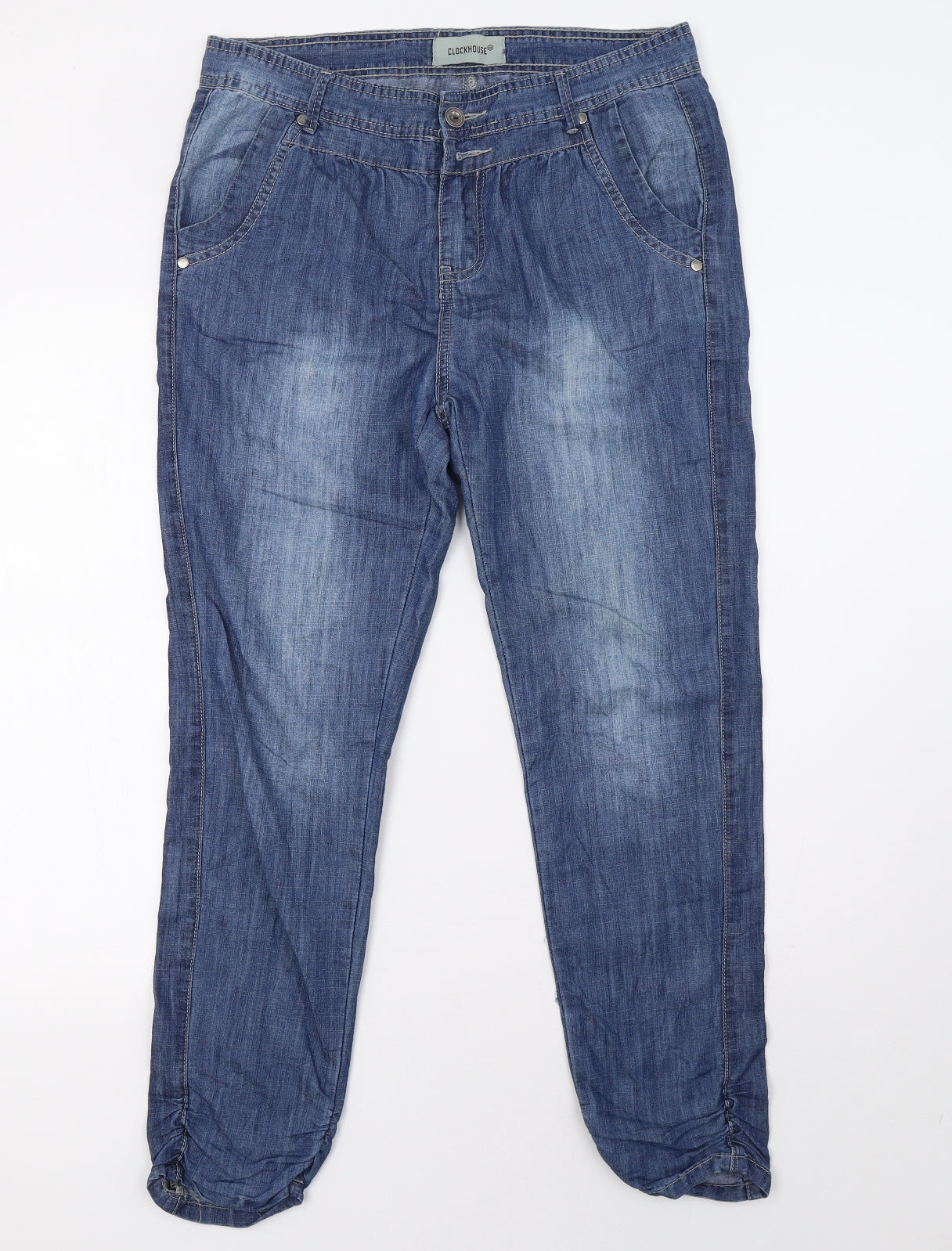 Clockhouse Womens Blue   Straight Jeans Size 12 L30 in