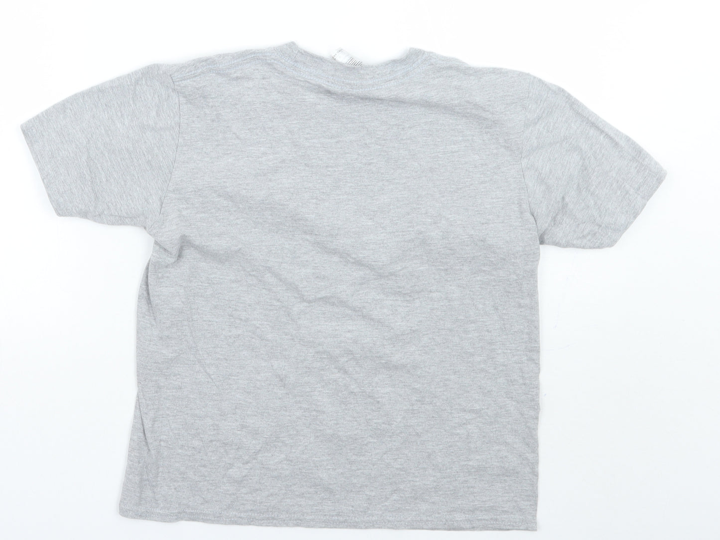 Gildan Girls Grey   Basic T-Shirt Size L