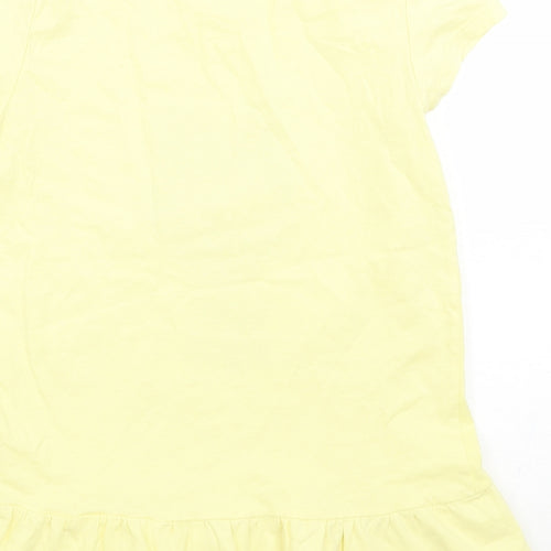 H&M Girls Yellow   Basic T-Shirt Size 9 Years