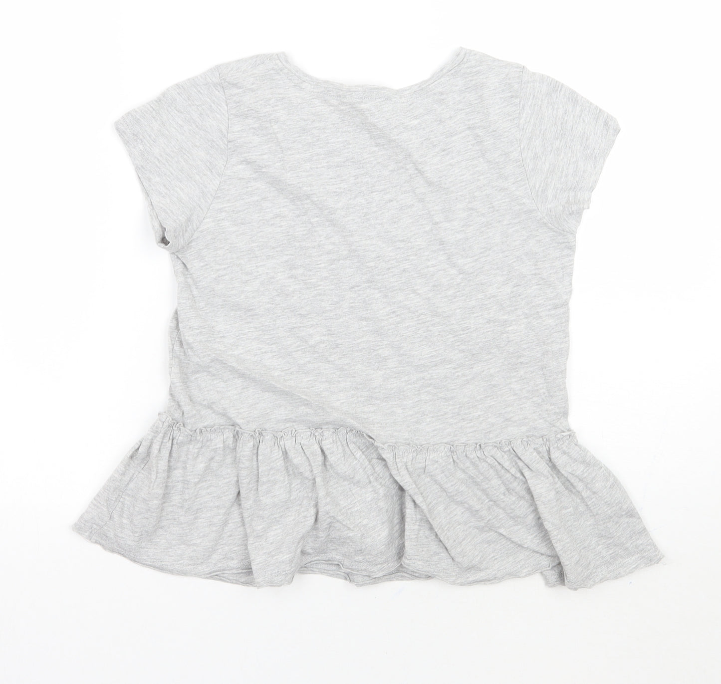 H&M Girls Grey   Basic T-Shirt Size 9 Years