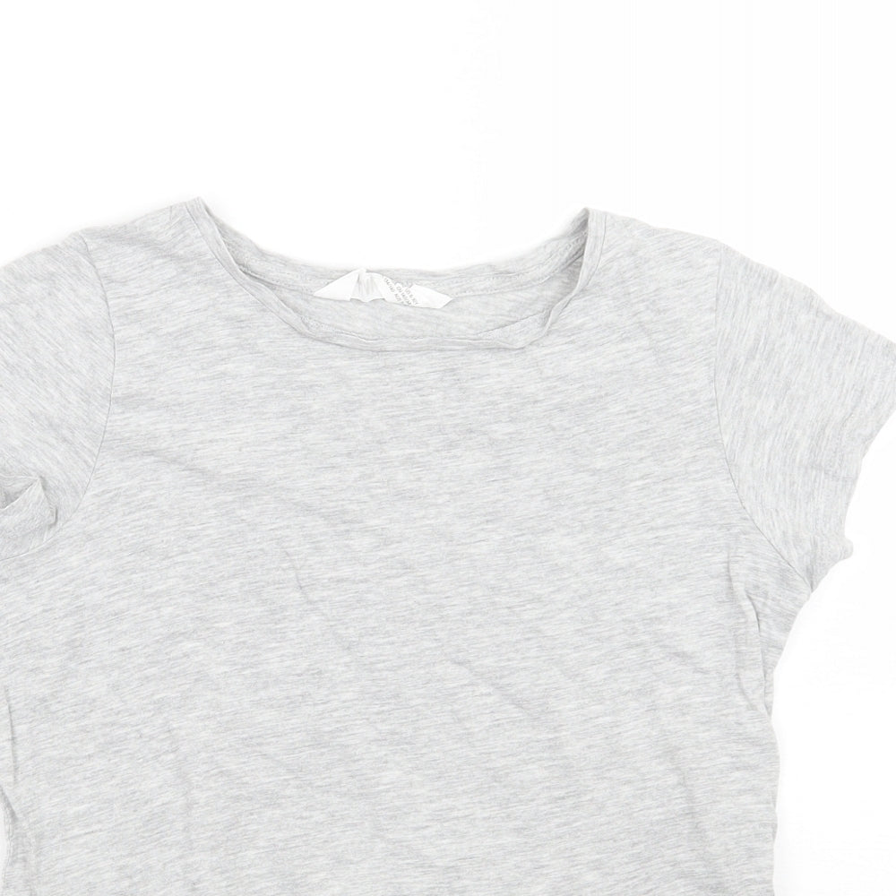 H&M Girls Grey   Basic T-Shirt Size 9 Years