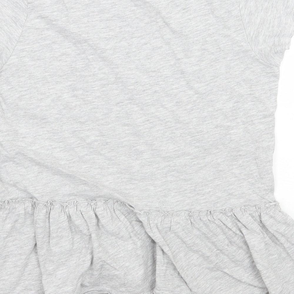 H&M Girls Grey   Basic T-Shirt Size 9 Years