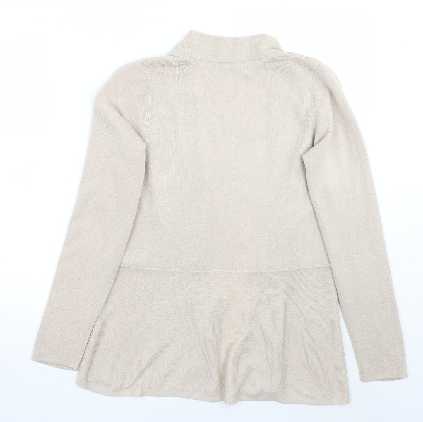 Marks and Spencer Womens Beige   Cardigan Jumper Size 8