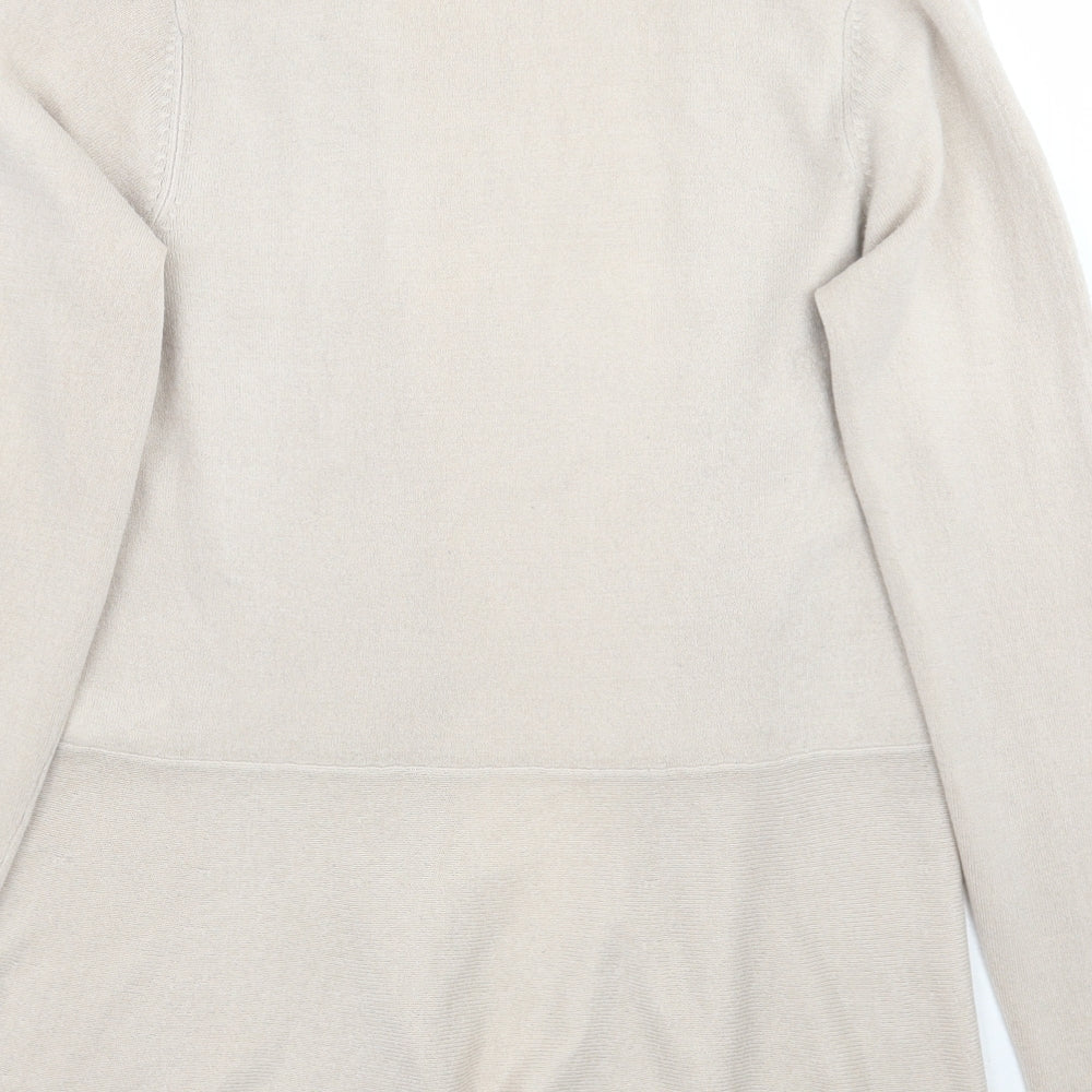 Marks and Spencer Womens Beige   Cardigan Jumper Size 8