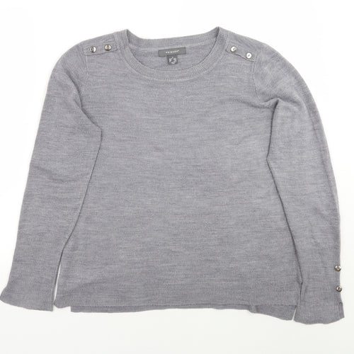 Primark Womens Grey   Pullover Jumper Size M
