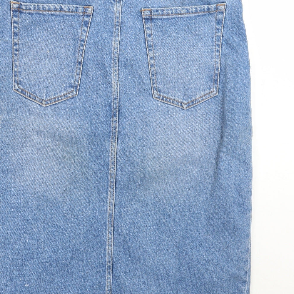 TRF Womens Blue   A-Line Skirt Size M