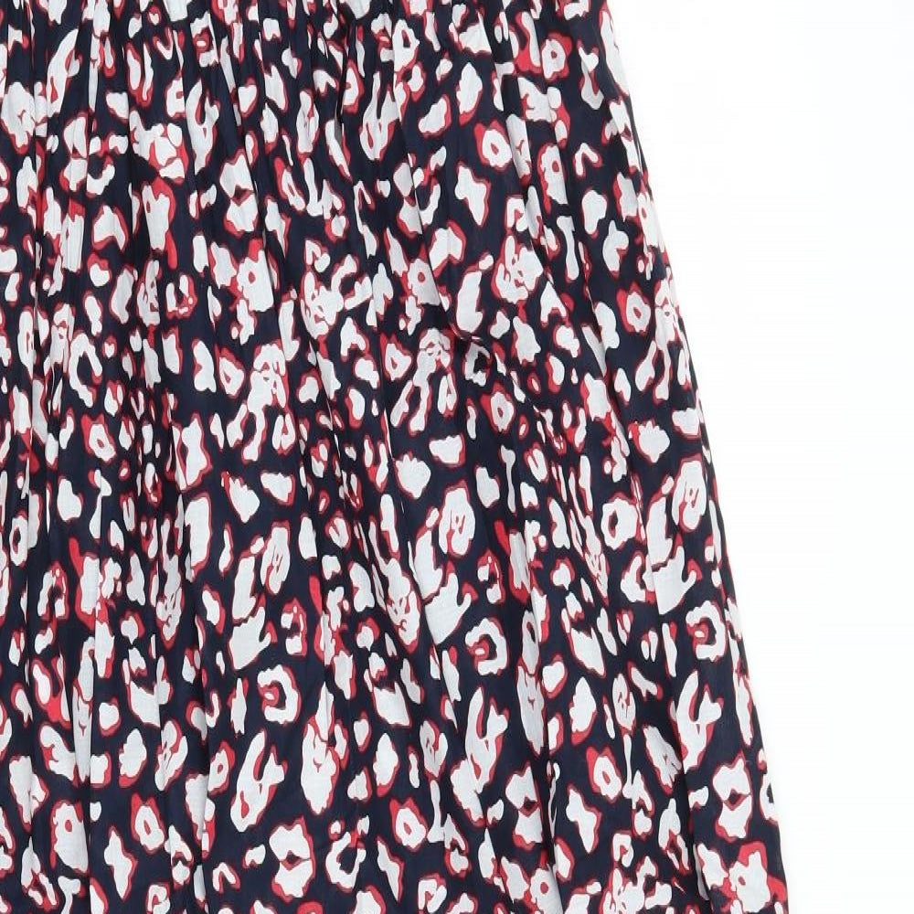 Papaya Womens Black Animal Print  A-Line  Size 12