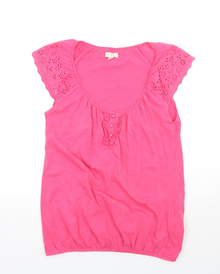 Newlook Womens Pink Basic T-Shirt Size 8