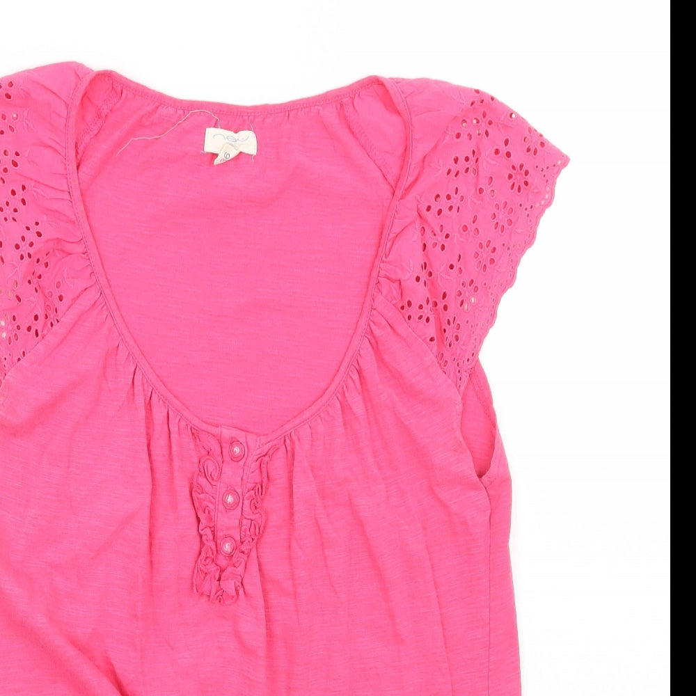 Newlook Womens Pink   Basic T-Shirt Size 8