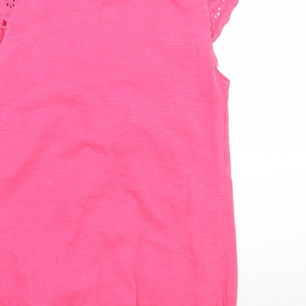 Newlook Womens Pink   Basic T-Shirt Size 8