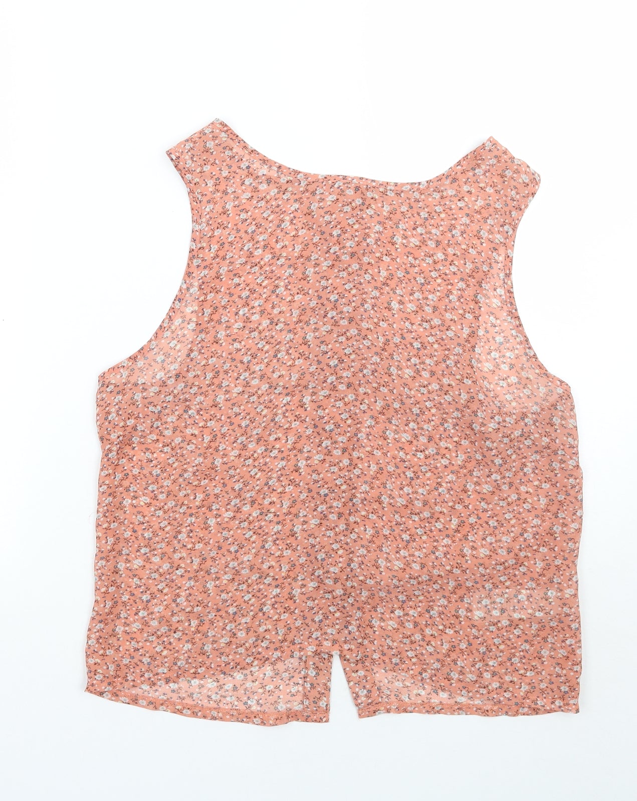 Newlook Womens Pink Floral  Basic Blouse Size 12