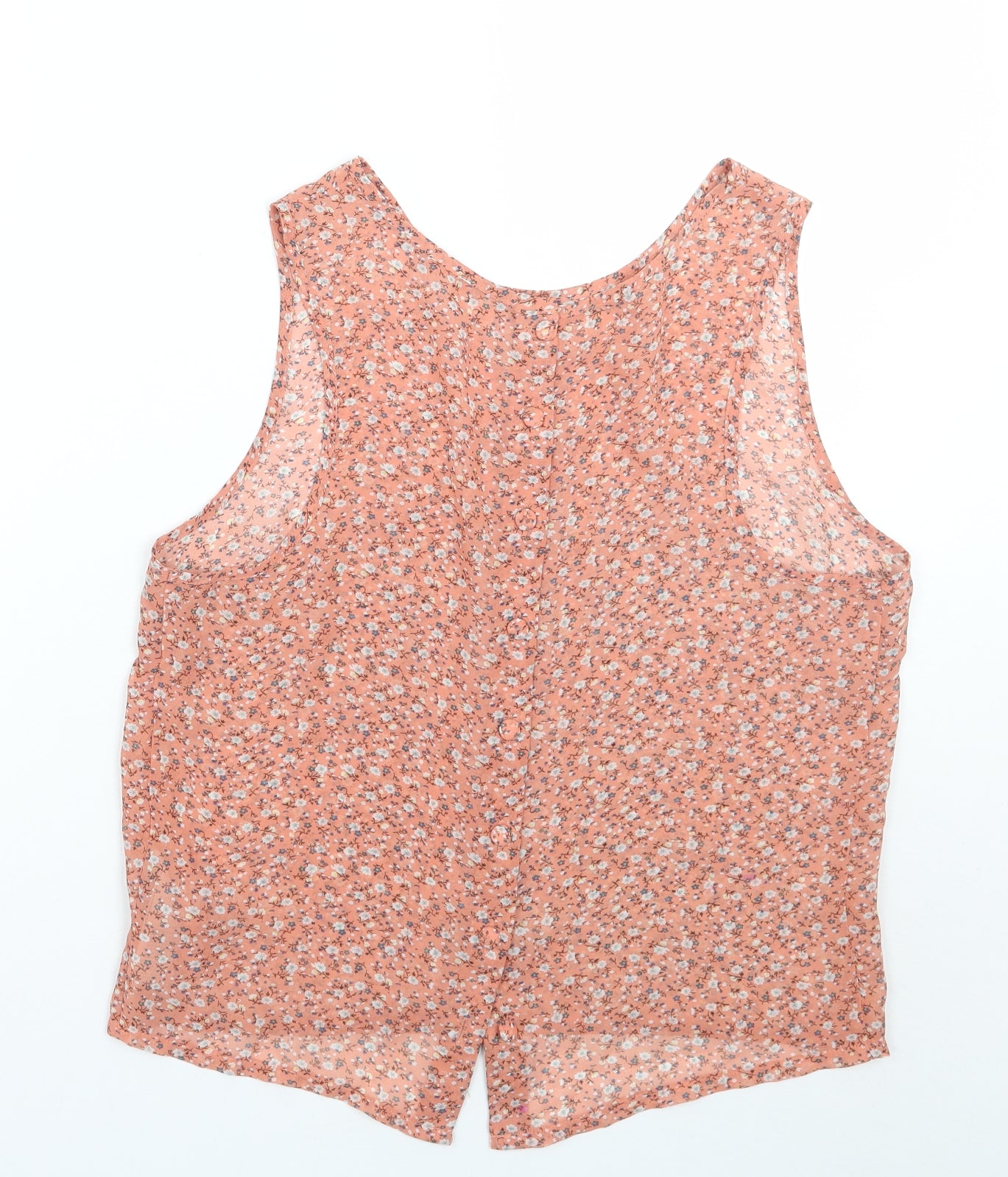 Newlook Womens Pink Floral  Basic Blouse Size 12