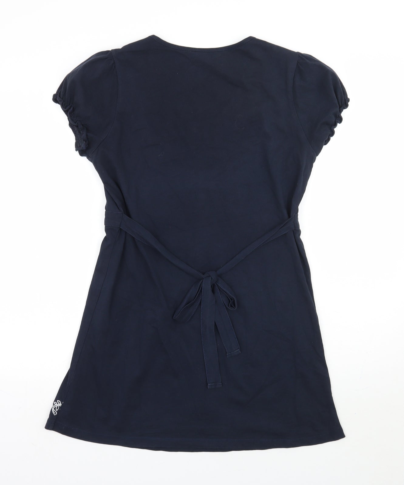 M&Co Womens Blue Floral  A-Line  Size M