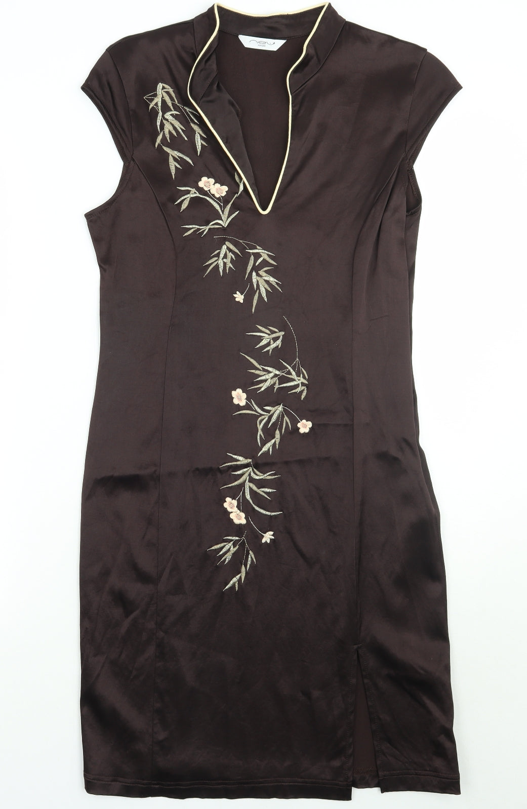 Newlook Womens Brown Floral  A-Line  Size 14
