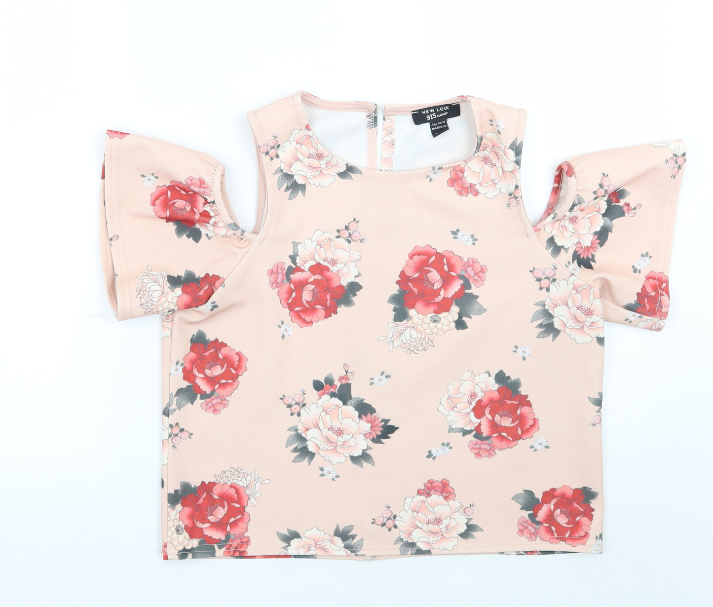 Newlook Girls Pink Floral  Basic Blouse Size 14 Years