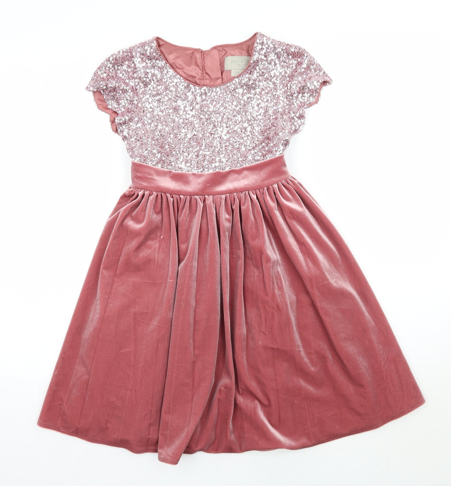 John Lewis Girls Pink  Ramie Ball Gown  Size 7 Years