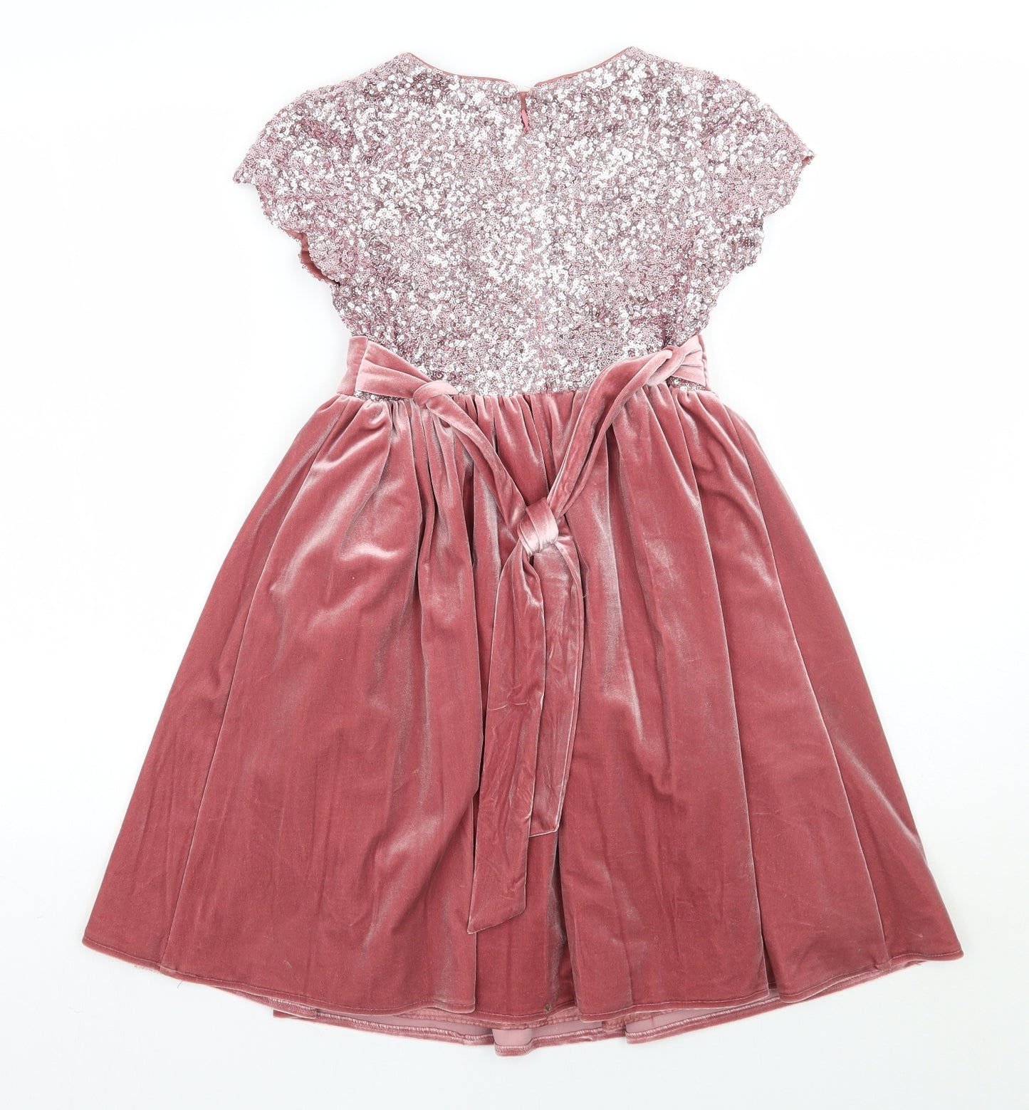 John Lewis Girls Pink  Ramie Ball Gown  Size 7 Years
