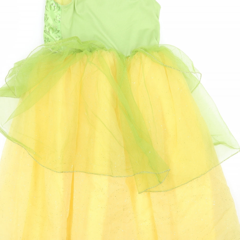 Disney Girls Yellow   A-Line  Size 5-6 Years  - Tinkerbell