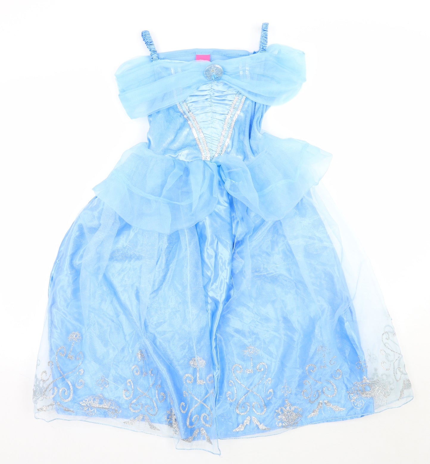 Disney Girls Blue   Ball Gown  Size 5-6 Years  - Cinderella
