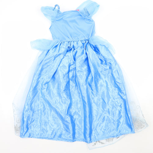 Disney Girls Blue   Ball Gown  Size 5-6 Years  - Cinderella