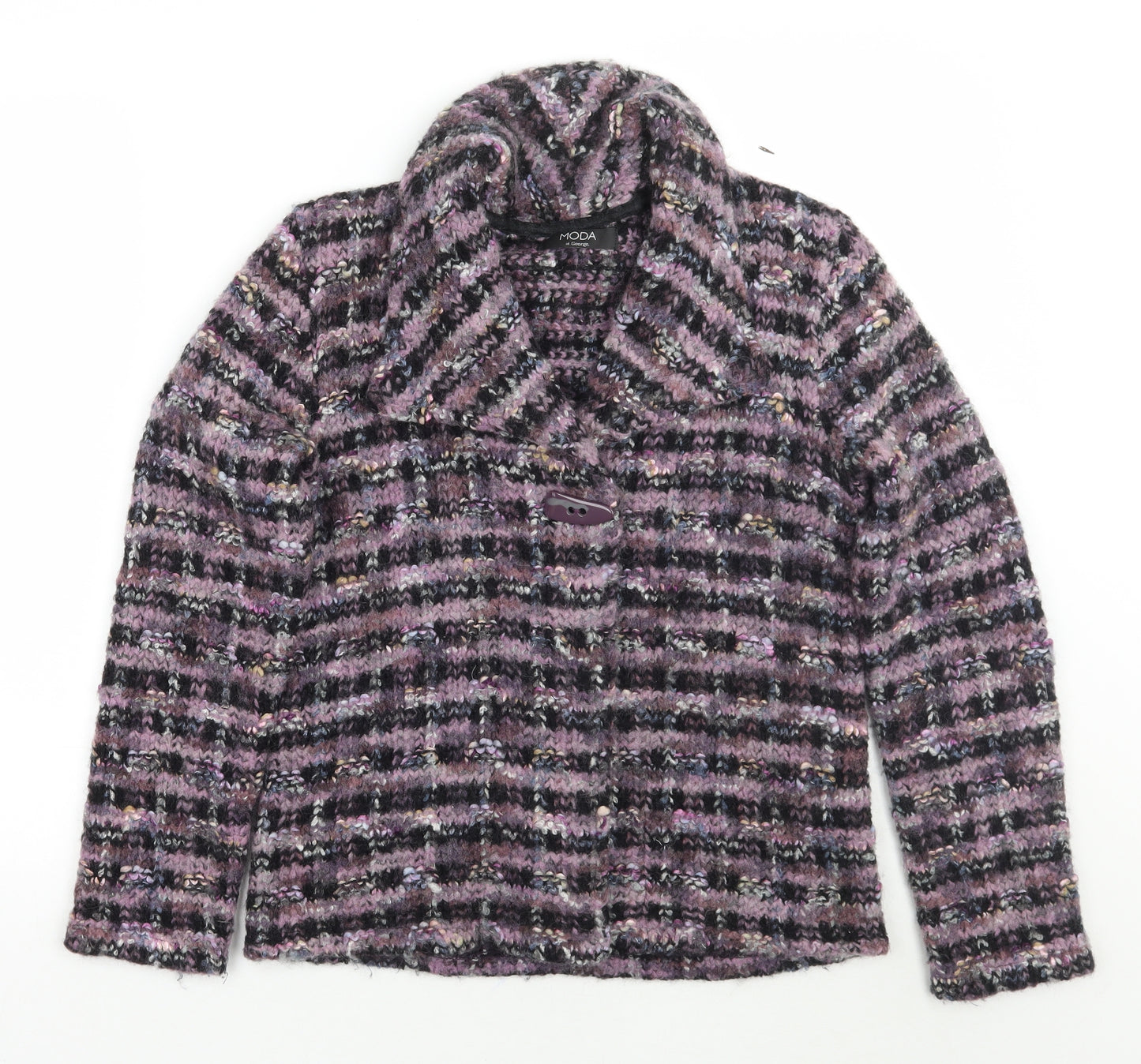 George Womens Purple   Jacket Coatigan Size 10