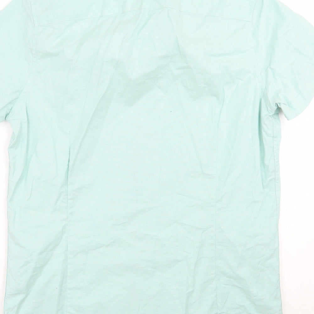 NEXT Mens Green    Button-Up Size M