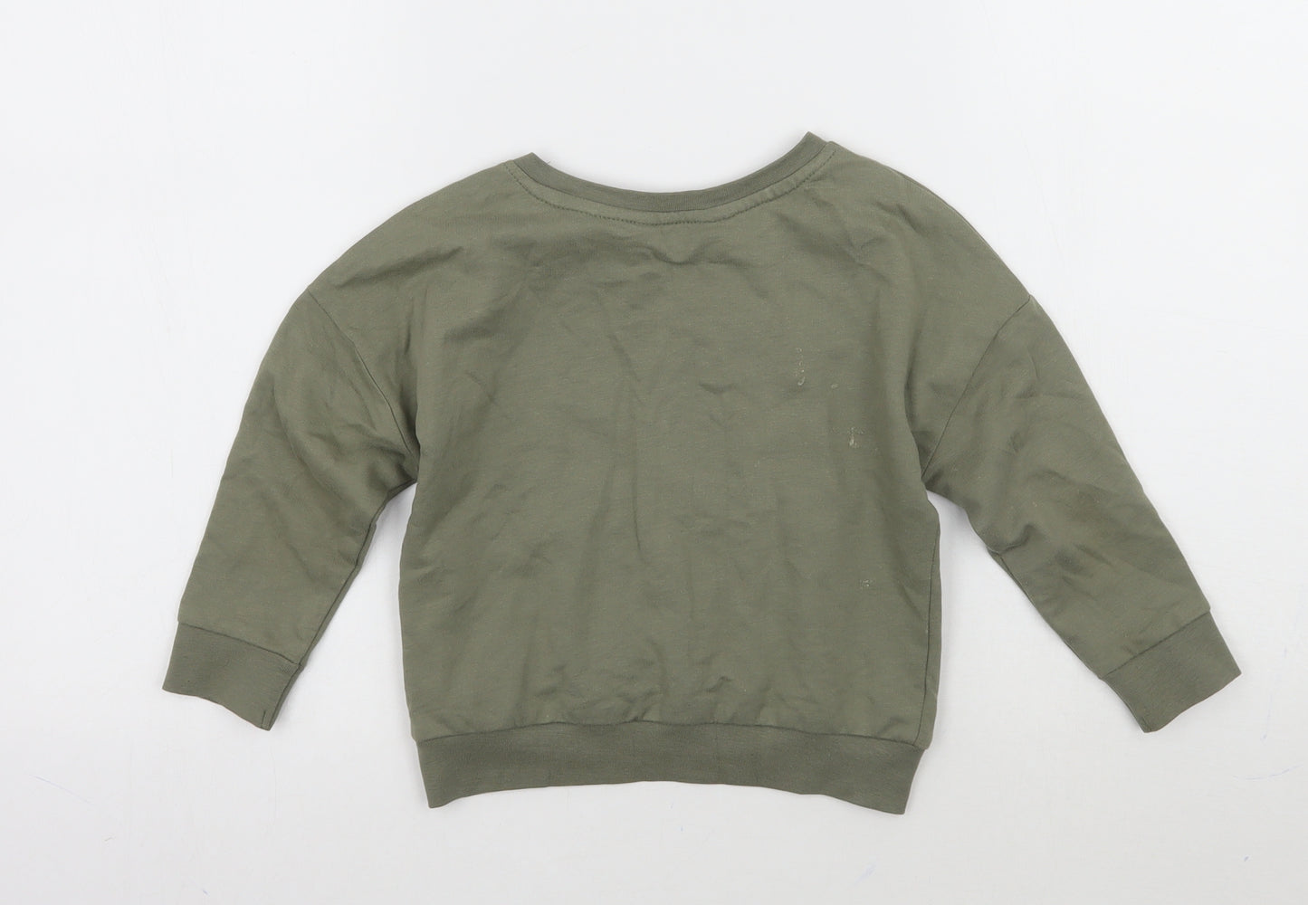 M&Co Girls Green   Pullover Jumper Size 2-3 Years