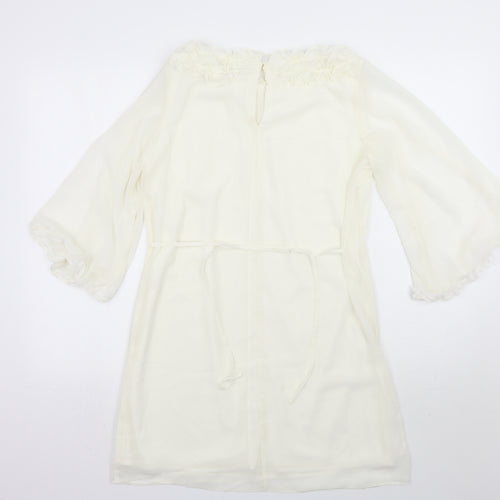 A wear Womens White   Basic Blouse Size 10