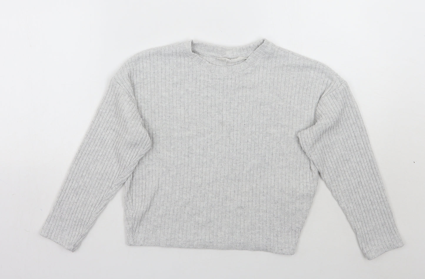 H&M Girls Grey   Pullover Jumper Size 13 Years
