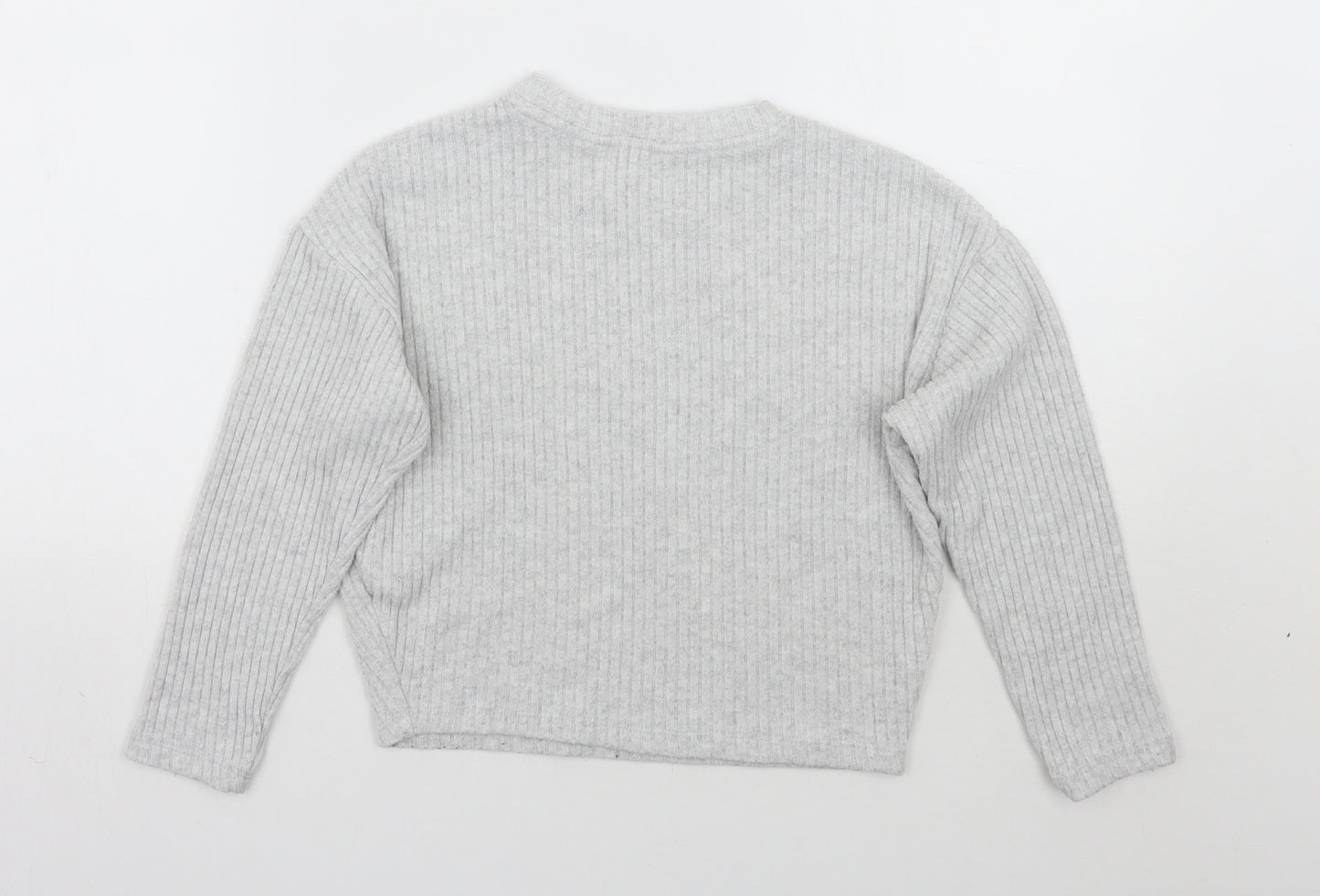H&M Girls Grey   Pullover Jumper Size 13 Years