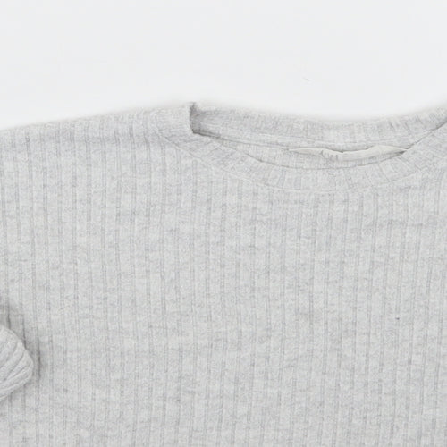 H&M Girls Grey   Pullover Jumper Size 13 Years