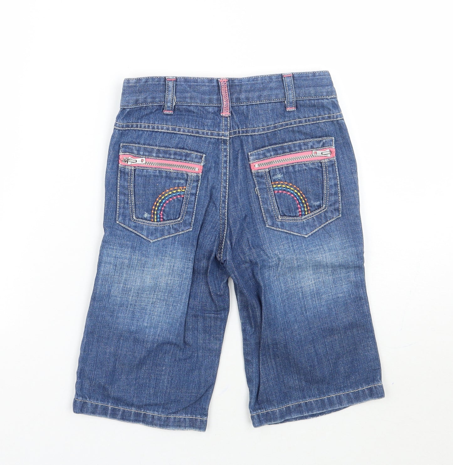 Debenhams Girls Blue   Cropped Jeans Size 7 Years