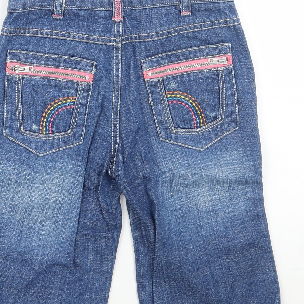 Debenhams Girls Blue   Cropped Jeans Size 7 Years