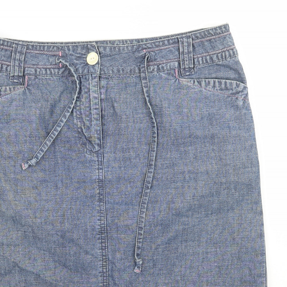 NEXT Womens Blue   A-Line Skirt Size 14