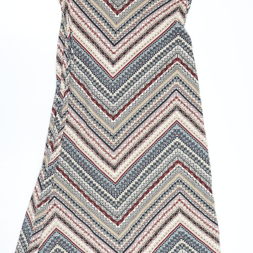 Wallis Womens Black Geometric  A-Line  Size 12