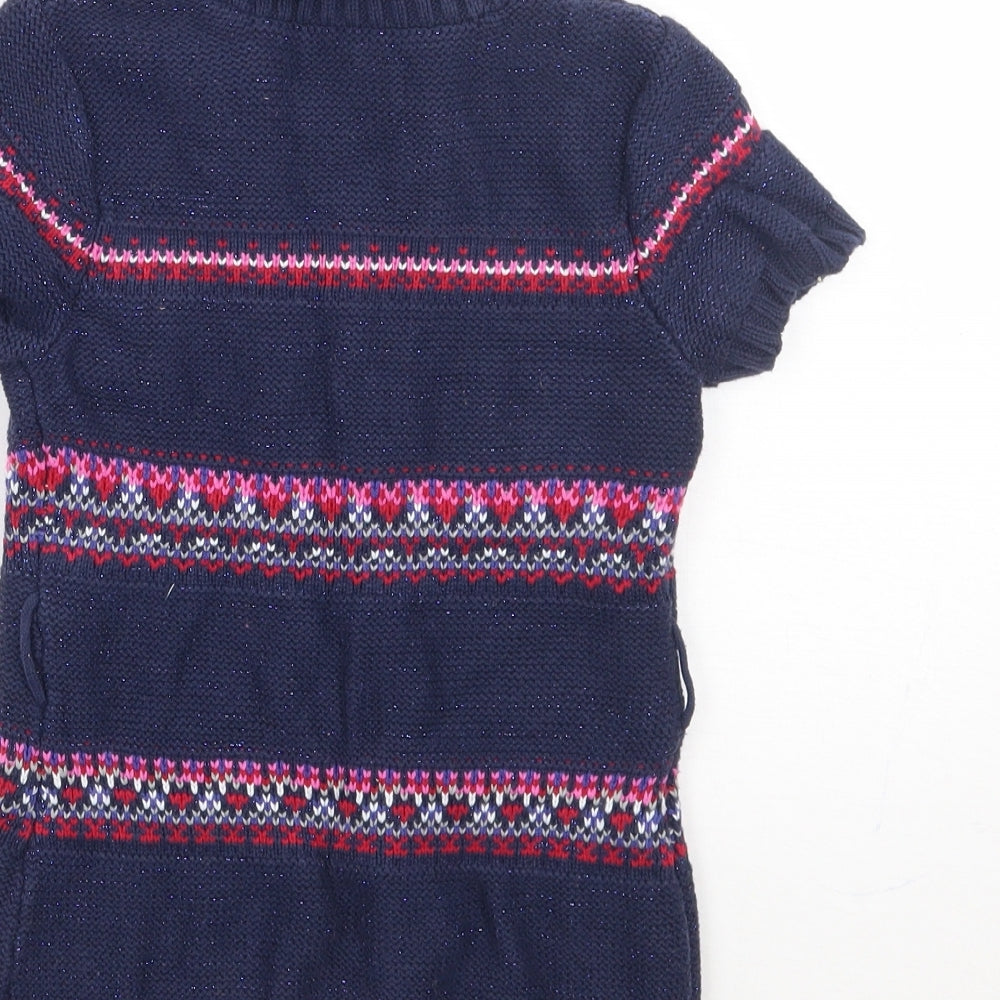 Matalan Girls Purple Fair Isle  Cardigan Jumper Size 18-24 Months