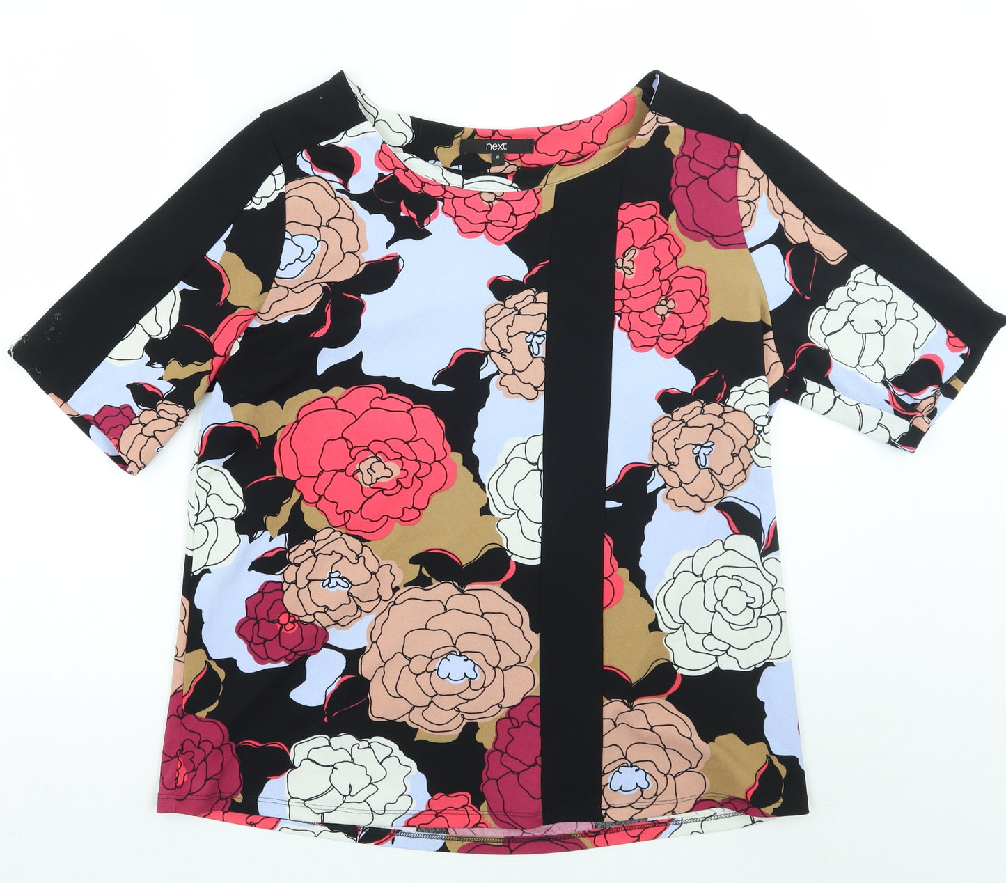 NEXT Womens Black Floral  Basic Blouse Size 16