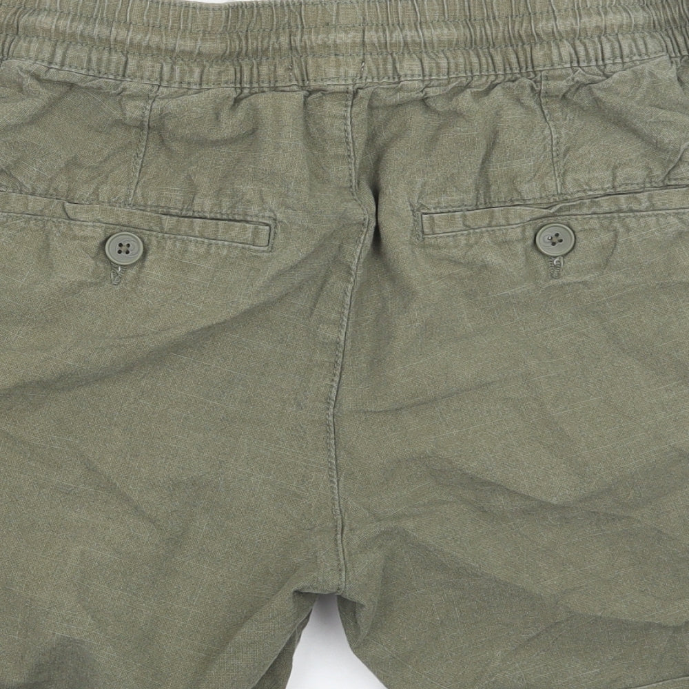 H&M Mens Green   Bermuda Shorts Size S