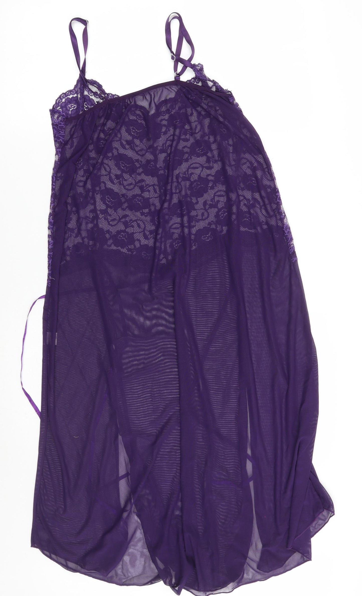 Preworn Womens Purple   Babydoll Gown Size XL