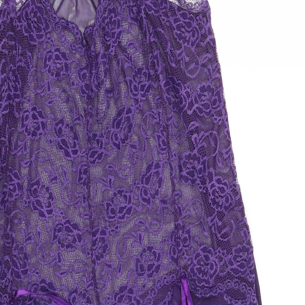 Preworn Womens Purple   Babydoll Gown Size XL
