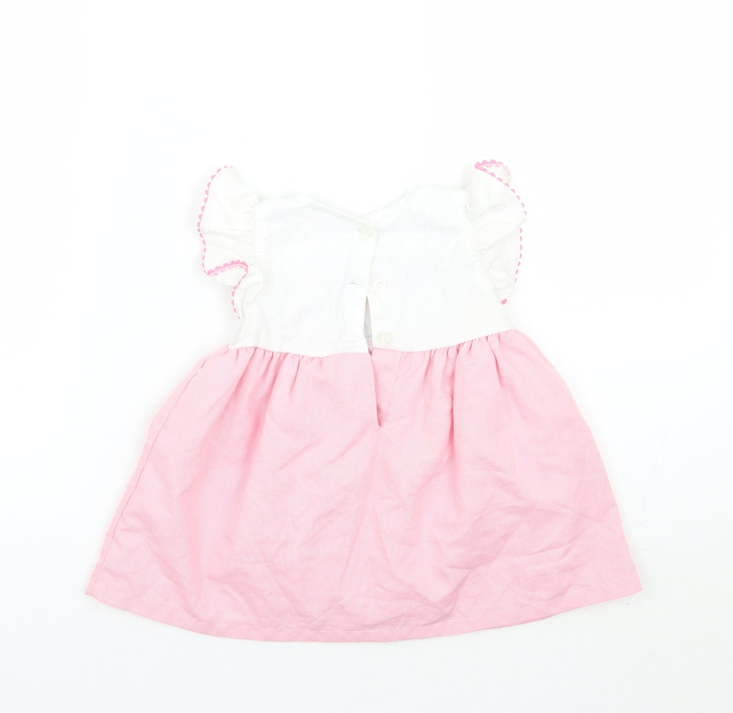 Watch me grow Girls Pink Striped  A-Line  Size 12-18 Months