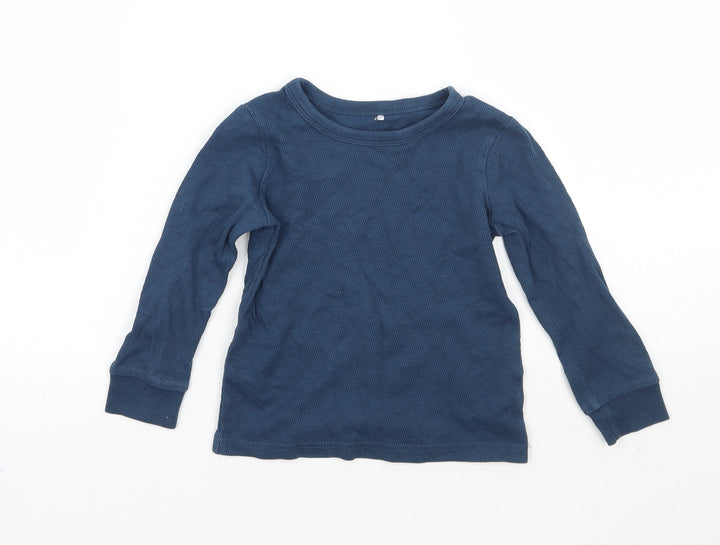 George Girls Blue   Basic T-Shirt Size 2-3 Years