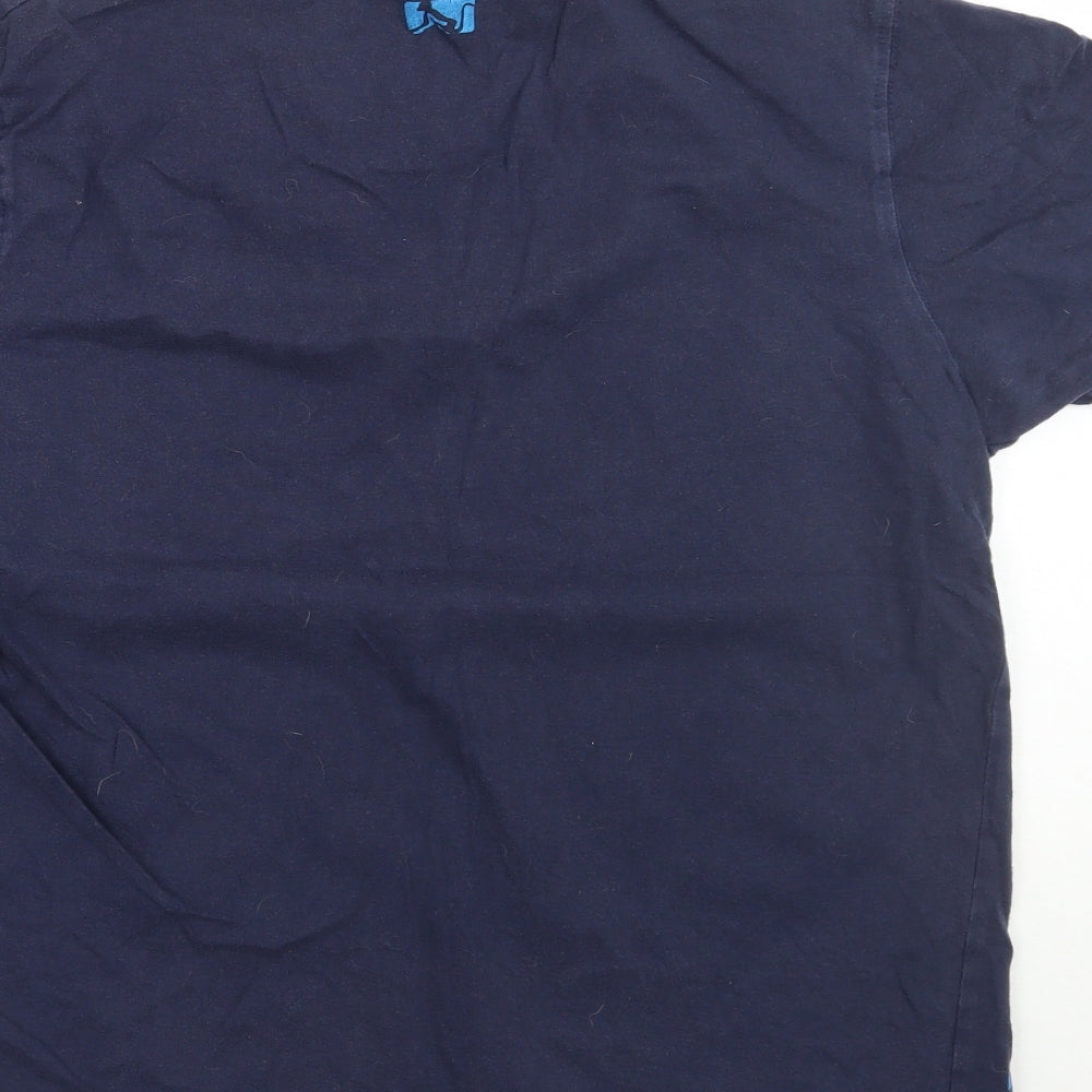 Drunknmunky Mens Blue    T-Shirt Size S