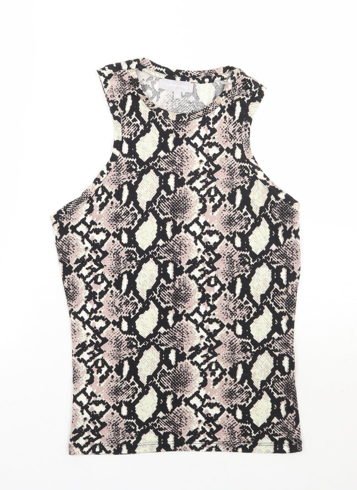 Red Herring Womens Beige Animal Print  Basic Tank Size 10