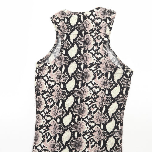 Red Herring Womens Beige Animal Print  Basic Tank Size 10