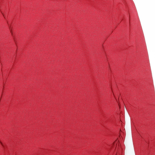 Blooming Marvellous Womens Red Striped  Basic T-Shirt Size M