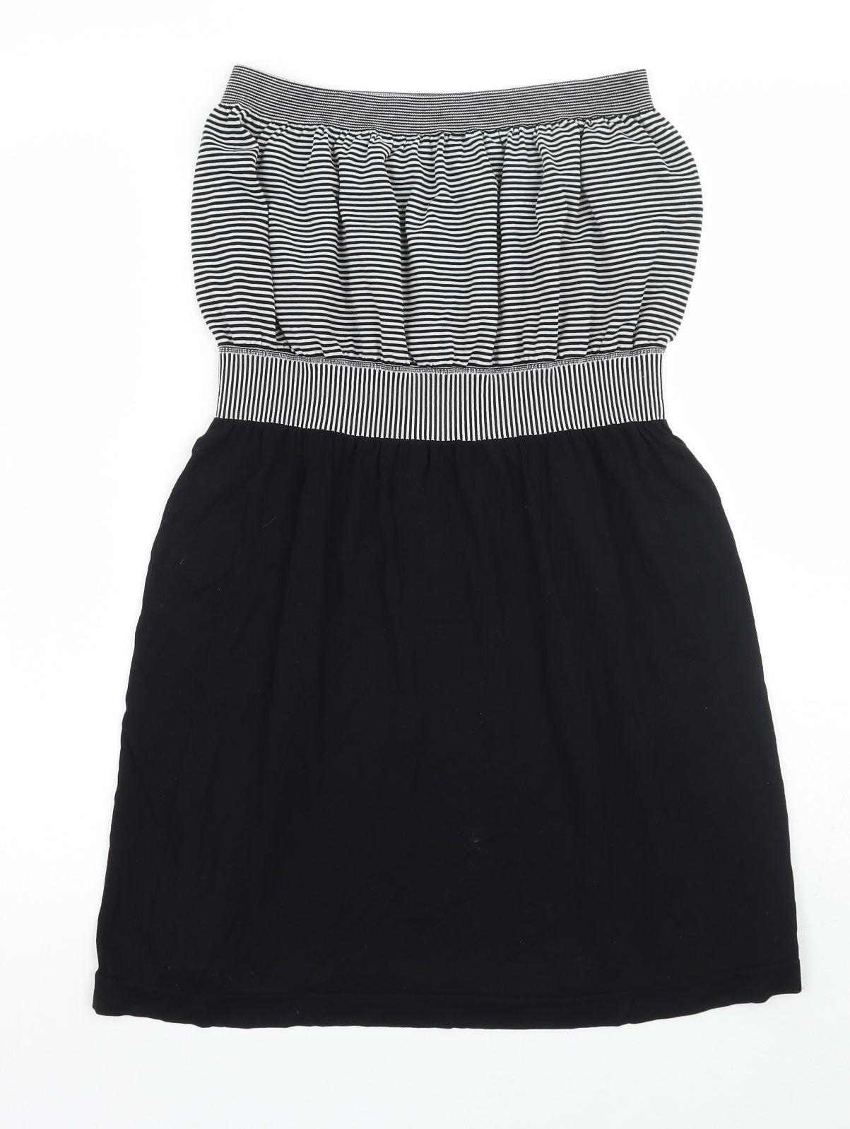 Ocean club Womens Black Striped  A-Line  Size L